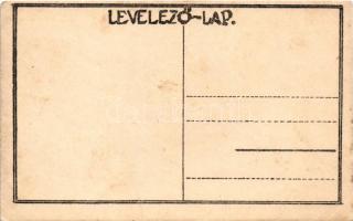 Biciklista, cserkész művészlap / Hungarian scout art postcard s: Jajesnica János (EK)