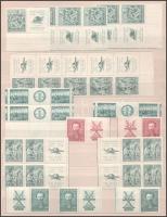 Csehszlovákia 1937-1938 59 db szelvényes bélyeg