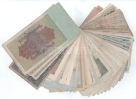 Német Birodalom / Weimar Köztársaság ~1920-1922. 50db-os vegyes inflációs bankjegy tétel T:F,VG