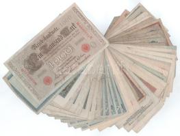 Német Birodalom / Weimar Köztársaság ~1920-1922. 50db-os vegyes inflációs bankjegy tétel T:F,VG