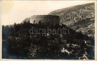 Krivádia, Crivadia; Vártorony romjai, cca. 1920 / castle tower ruins. photo (fl)
