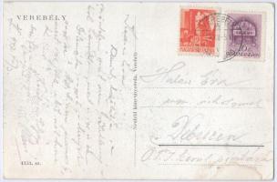 1943 Verebély, Vráble; Járásbíróság és adóhivatal, Tisztviselőtelep. Neufeld kiadása / court, tax of...