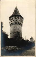 Nagyszeben, Hermannstadt, Sibiu; várerődítés tornyokkal, cca. 1920 / towers. photo (r)
