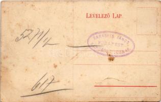 Párkánynána, Párkány-Nána, Parkan-Nána, Parkan, Stúrovo; vasútállomás. Barasits János kiadása / rail...