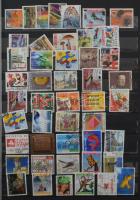 Svájc gyűjtemény, benne sok négyestömb, sok újabb bélyeg, 30 lapos, A/4-es Lindner berakó 54 oldalán