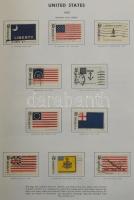 USA több száz bélyeg 2 db albumban