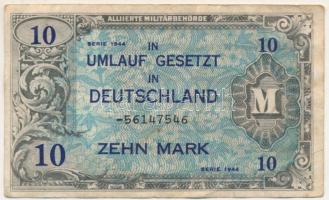 Német Harmadik Birodalom / Szövetséges megszállás 1944. 10M T:F German Third Reich / Allied Occupation 1944. 10 Mark C:F Krause P#194d