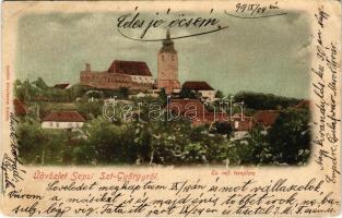 1899 Sepsiszentgyörgy, Sfantu Gheorghe; Református vártemplom. Benkő M. kiadása / Calvinist castle church (r)