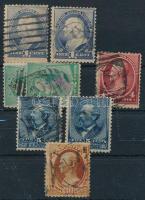 USA 8 db klasszikus bélyeg stecklapon