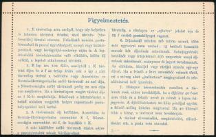 1912 102f díjjegyes zárt táviratlap, használatlan (30.000)