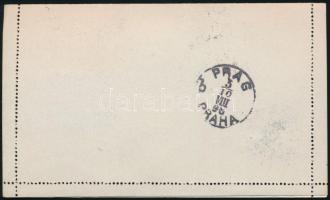 1896 3kr díjjegyes zárt levelezőlap 1kr párral díjkiegészítve "ESZÉKVÁR" kétnyelvű bélyegz...