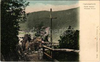 Herkulesfürdő, Baile Herculane; Fehér Kereszt. R. Krizsány kiadása / Weisses Kreuz / cross (fl)