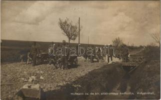 Kutyavonat. Első világháborús katonai szekerek kutyák által vontatva. Hofmann cs. és kir. altábornagy hadtestje. Hadifénykép Kiállítás / WWI K.u.K. military, dog wagons and soldiers