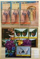 Ajman összeállítás 1972-től, főleg blokkok, kisívek, darabok 12 lapos A4 berakóban (Mi EUR 303,-)