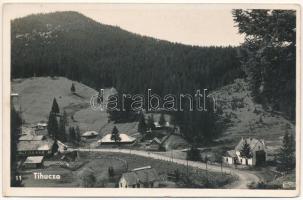 1944 Tihuca, Tihucza, Tihuta (Báránykő, Piatra Fantanel); látkép / general view + "M. Kir. V. Honvéd Kerékpáros Utászszázad" (EK)