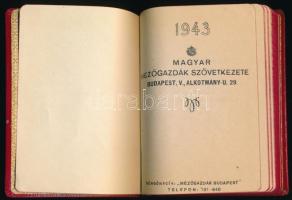 1943 Magyar Mezőgazdák Szövetkezete zsebnaptár