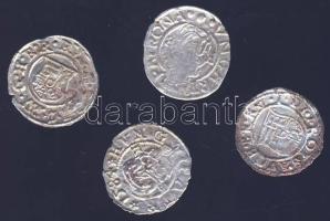 Kis középkori dénár tétel 4db Ag 1560-80-as évekből T:3-,3/4