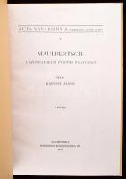 Kapossy János: Maulbertsch a szombathelyi püspöki palotában. Acta Savariensia 3. Szombathely, 1943, ...