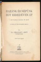 Cholnoky Jenő: Hazánk és népünk egy ezredéven át. A magyarság hajdan és most. Könyvnapi kiadás. Bp.,...