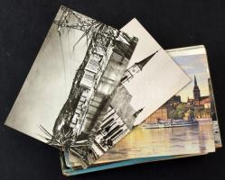 100 db MODERN magyarországi, külföldi város képeslap és üdvözlőlap, mind portóbélyeggel / 100 modern Hungarian, foreign town postcards and greetings