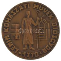 1970 k. "Lenin Kohászati Művek Diósgyőr 1770" egyoldalas bronz emlékérem (62mm) T:AU