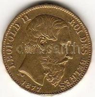 Belgium 1877 20Fr 6,4516g arany T:3+   aranyáron !