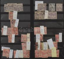 Kb 700 db Turul bélyeg nyomdatechnikai eltérésekkel berakólapokon