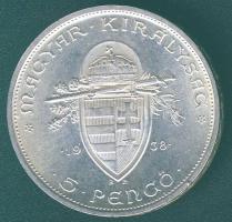 1938. 5P Ag "Szt.István" T:2 apró ph