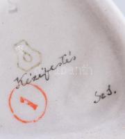 Drasche / Kispest Ludas Matyi, jelzett, kézzel festett, kis kopással, m: 18 cm