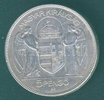 1930. 5P Ag "Horthy jobbra" T:2 kis ph