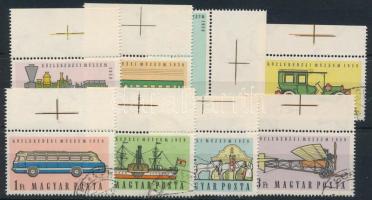 1959 Közlekedési múzeum ívszéli sor, illesztőkereszttel