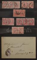 915 db Krajcáros bélyeg, köztük néhány kivágás, egykörös bélyegzések, összefüggések is, 8 lapos köze...