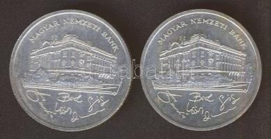 1992. 200Ft Ag "MNB" (2x) T:BU,2