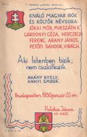 Vedrődi István:
Magyar népművészeti díszítőelemek alkalmazása. Tervezte és rajzolta Vedrődi István....