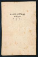 cca 1865-1870 Elegáns hölgy portréja tavat ábrázoló háttér előtt, vizitkártya Mayer György fényképír...