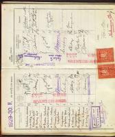 1926 Pázmány Péter TUdományegyetem orvostan-hallgató leckekönyve benne többek között Lenhossék Mihály, Tangl Károly, Székely Ágoston, Zimmermann Ágoston, Gósz Emil és sok más híres orvos alíárásával