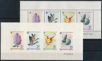 1964 Bélyegnap Monográfia blokkpár, a sorszám mindkettőn kis méretű, utolsó számjegye megegyezik (18.000)