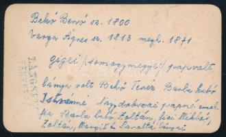 cca 1865 Bekő Benő (1800-?) evangélikus, református lelkész és felesége, Varga Ágnes (1813-1871), vi...