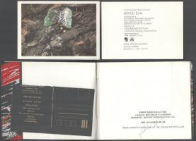 3 db művészeti katalógus, 2 db Papp János festőművésznek dedikált, egy aláírt. Kettőben meghívóval i...