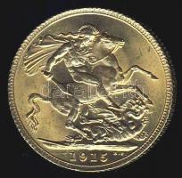 Nagy-Britannia 1915. 1S Au V.György 7,9881g T:1-/2+