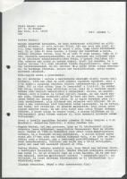 1987 Püski Sándor (1911-2009) könyvkiadó gépelt levele, autográf aláírásával Molnár József (1918-200...