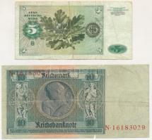 Német Birodalom / Weimari Köztársaság 1929. 10M + Német Szövetségi Köztársaság 1980. 5M "B 0303...