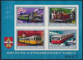 1974 Fogaskerekű vágott blokk (6.500)