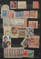 Elfogazások, céglyukasztások, újnyomatok, levélzárók, érdekességek 12 lapos, közepes berakó néhány o...