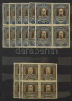 Elfogazások, céglyukasztások, újnyomatok, levélzárók, érdekességek 12 lapos, közepes berakó néhány o...