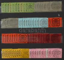 Elfogazások, céglyukasztások, újnyomatok, levélzárók, érdekességek 12 lapos, közepes berakó néhány o...