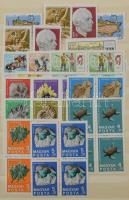 Festmény és egyéb négyestömb sorok, Bélyegnap ívek, ívdarabok (+ kevés USA) 10 lapos, közepes Schaub...