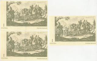 2007. Ónod I Poltura (3db) sorszámkövetők "002897 - 002899" T:XF