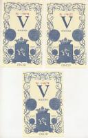 2007. Ónod V Poltura (3db) alacsony sorszámmal, sorszámkövetők "000176 - 000178" T:UNC