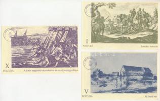 2007. Ónod I Poltura + V Poltura + X Poltura, mind sorszám nélkül, mindegyik előlapján "Az 1707...